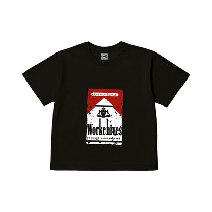 CAMISETA BOXY "POOP-UP STORE"