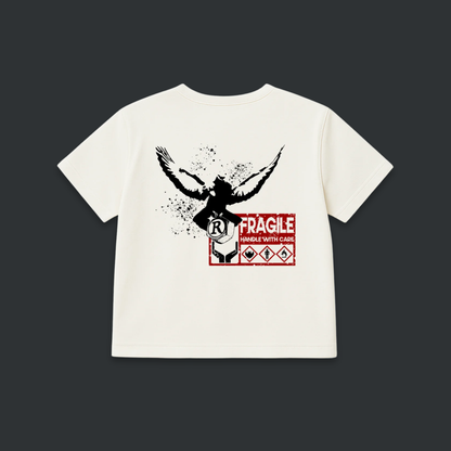 CAMISETA BOXY "HANDLE WITH CARE"