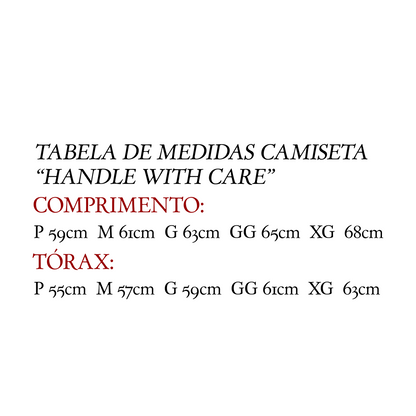 CAMISETA BOXY "HANDLE WITH CARE"