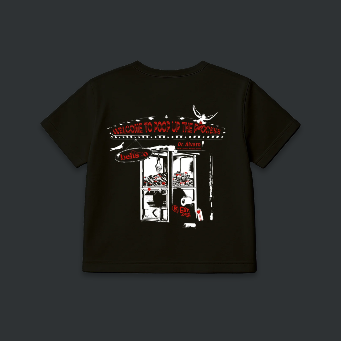 CAMISETA BOXY "POOP-UP STORE"